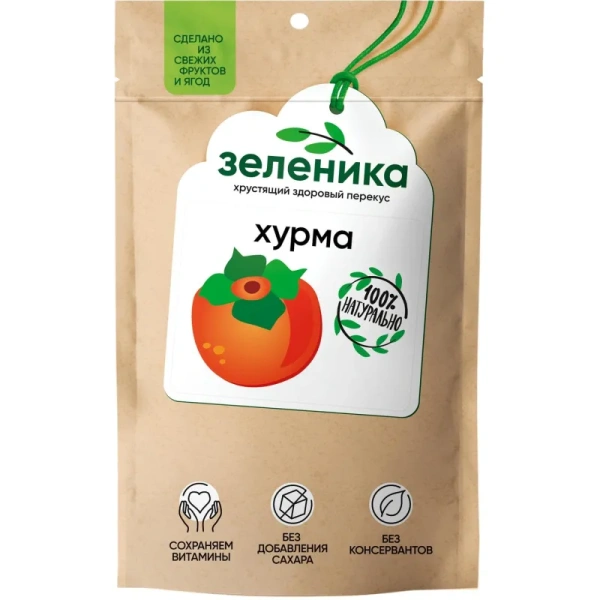 Хурма сушеная Зеленика Здоровый фруктовый перекус 20 г