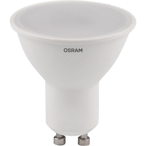 Лампа светодиодная Osram 5 Вт GU10 (PAR, 4000 К, 400 Лм, 220 В, 5 штук в  упаковке, 4058075584808)