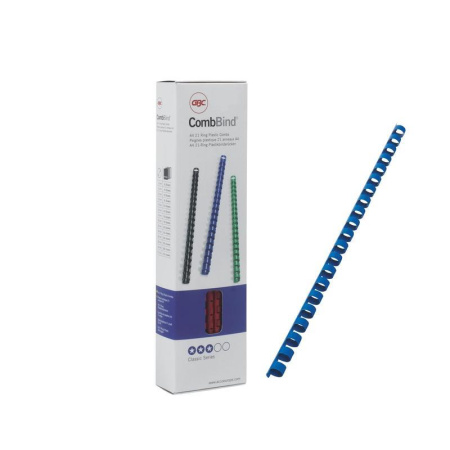 Пружины для переплета пластиковые GBC 10 мм синие (100 штук в упаковке)