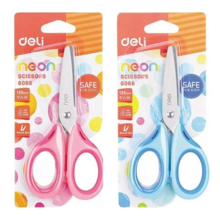 Ножницы детские Deli E6068 Neon 135 мм