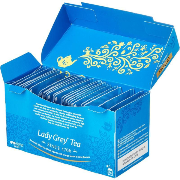 Чай Twinings Lady Grey Tea черный фруктовый 25 пакетиков