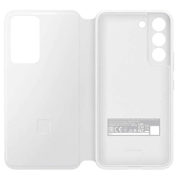 Чехол книжка Samsung Smart Clear View Cover S22 для Samsung Galaxy S22  белый (SAM-EF-ZS901CWEGRU)