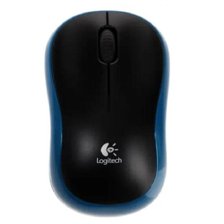 Мышь беспроводная Logitech M185 сине-черная (910-002632)