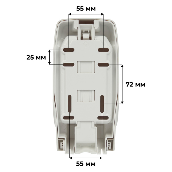 Дозатор для жидкого мыла и мыла-пены Luscan Professional Optima L5  пластик белый 1000 мл