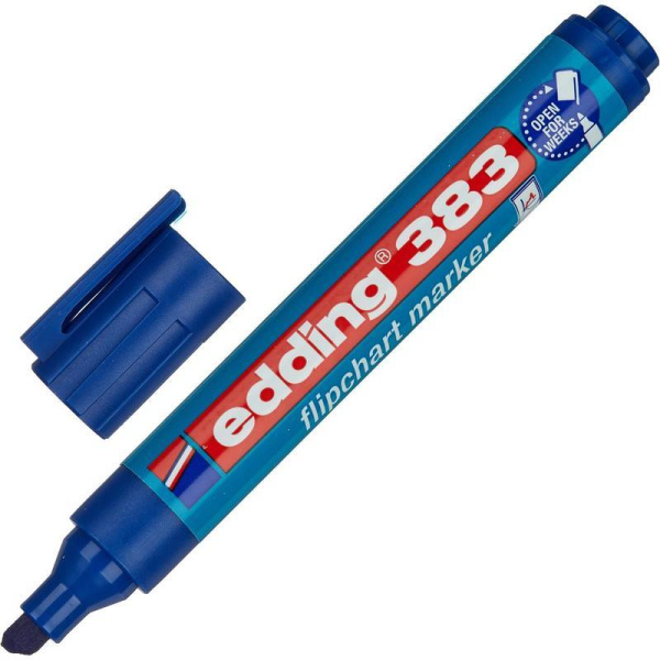 Маркер для бумаги для флипчартов Edding E-383 4 цвета (толщина линии 1-5 мм) скошенный наконечник