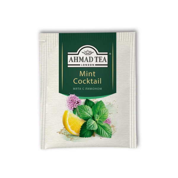 Чай Ahmad Tea Mint Cocktail травяной с мятой и лимоном 20 пакетиков