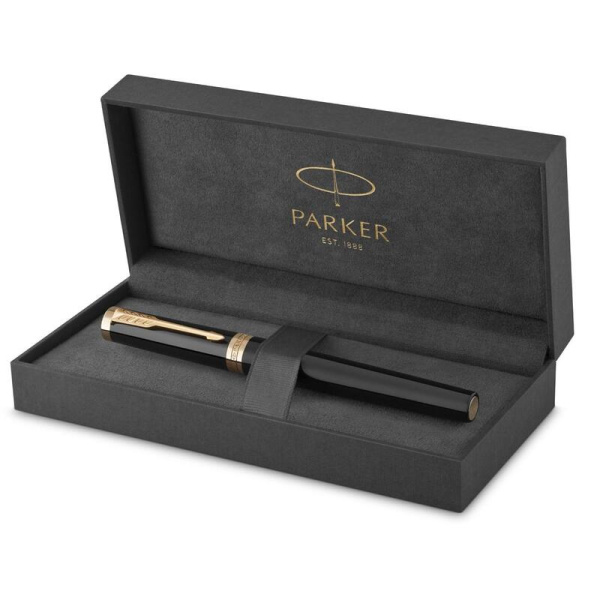 Ручка перьевая Parker Ingenuity Black GT цвет чернил синий цвет корпуса  черный (артикул производителя 2182005)