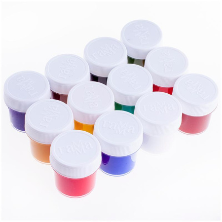 Художественная гуашь Гамма 12 цветов (20 мл)