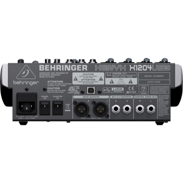 Микшерный пульт Behringer 1204USB