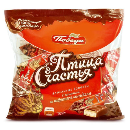 Конфеты шоколадные Птица счастья 200 г Конфеты шоколадные Птица счастья 200 г