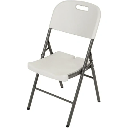 Стул складной 53 белый (пластик, сталь)