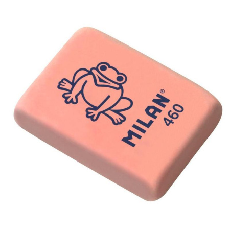 Ластик Milan CNM460 каучуковый зелный/розовый/белый 31x23x7 мм