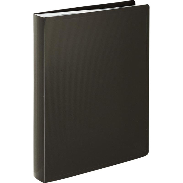 Папка файловая на 80 файлов Комус Line A4 40 мм черная в коробе (толщина обложки 0.7 мм)