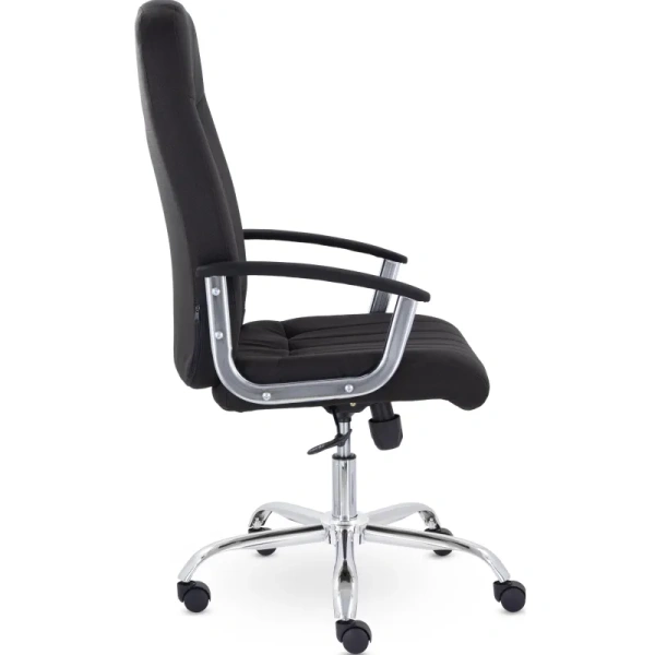 Кресло для руководителя Бостон чёрное (ткань, металл)