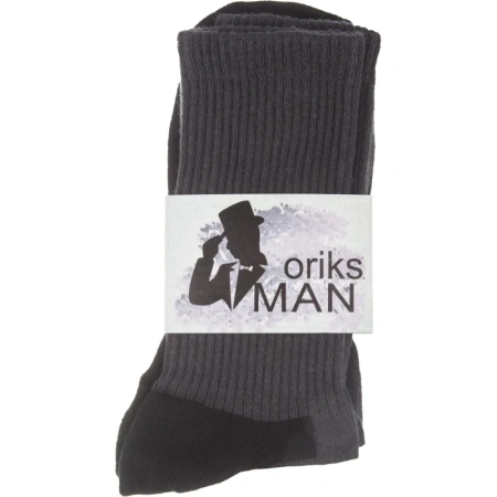 Носки треккинговые черные/серые с полосой размер 26-29