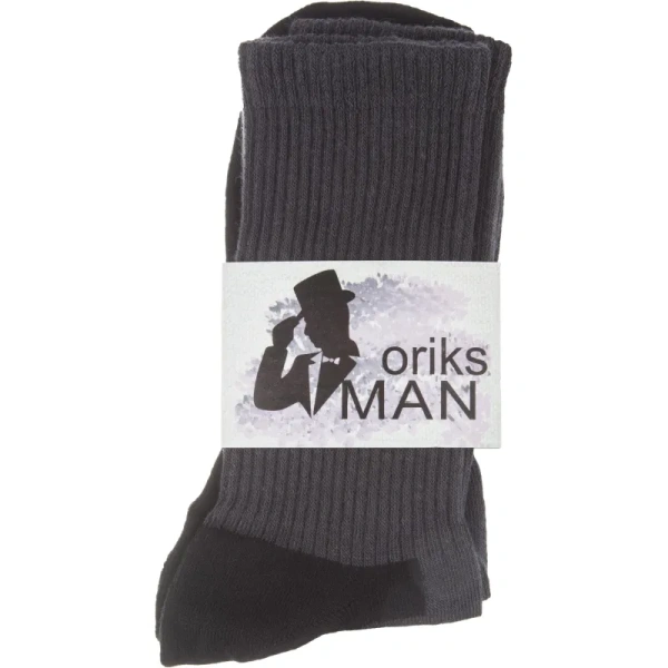 Носки треккинговые черные/серые с полосой размер 26-29