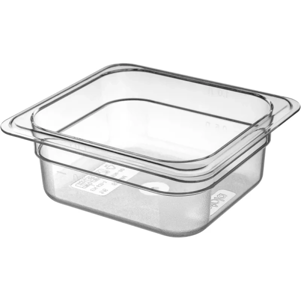 Гастроёмкость Restola GN 1/6 17.6х16.2х6.5 см 1 л поликарбонат
