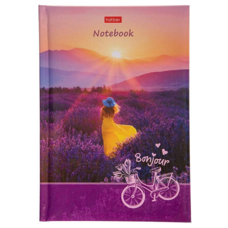 Блокнот Hatber Лавандовый закат А5 120 листов разноцветный в клетку на  сшивке (147х210 мм) Блокнот Hatber Лавандовый закат А5 120 листов разноцветный в клетку на  сшивке (147х210 мм)