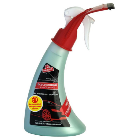 Жидкость стеклоомывающая c водосгоном Washer всесезонная (-10°С) 350 мл