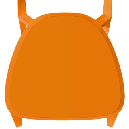 Стул для столовых SHT-S111-P оранжевый (пластик)