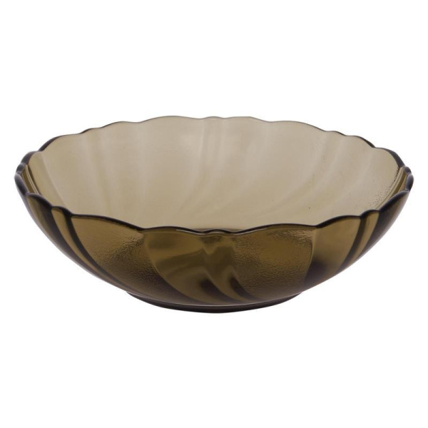 Тарелка стеклянная Glass Alta Marea диаметр 200 мм коричневая (60072276)