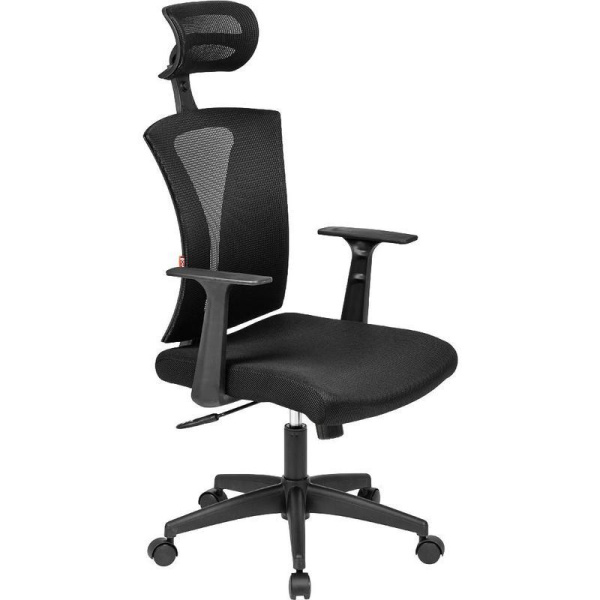 Кресло для руководителя Easy Chair 649 TTW черное (сетка/ткань, пластик)