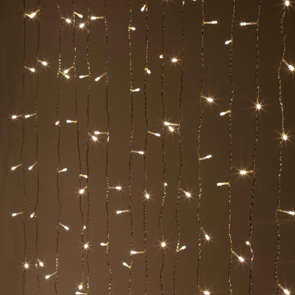 Гирлянда светодиодная Эра Занавес теплый белый свет 400 светодиодов (3x3  м)