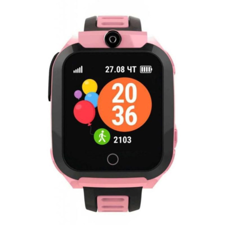 Смарт-часы детские Geozon BASIS pink розовые G-W08PNK Смарт-часы детские Geozon BASIS pink розовые G-W08PNK