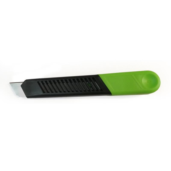 Нож канцелярский Альфа с фиксатором салатовый (ширина лезвия 18 мм)