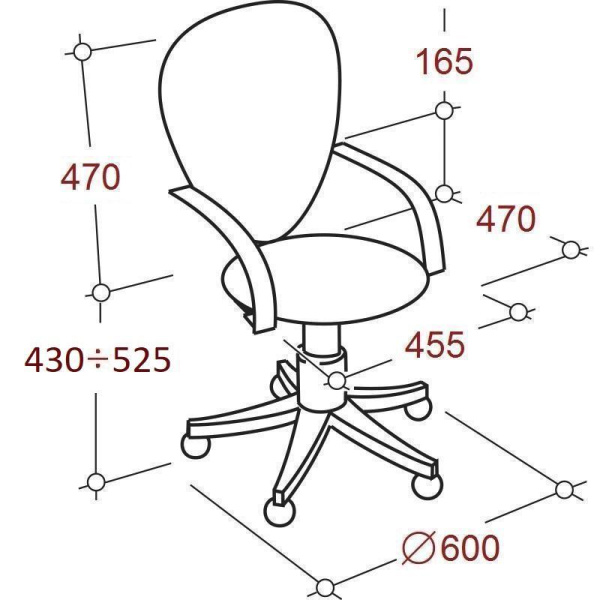 Кресло офисное Easy Chair 304 TPU черное (искусственная кожа/сетка, пластик)