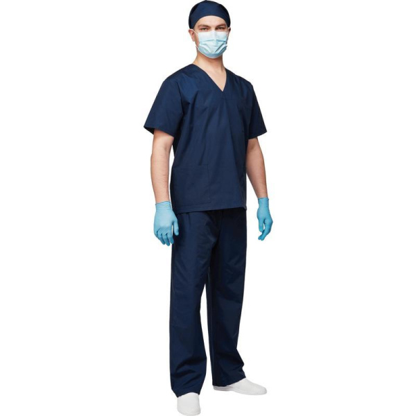 Костюм хирурга универсальный м05-КБР темно-синий (размер 44-46, рост   182-188)