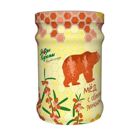 Мед Ягоды Карелии облепиха/лимон/имбирь 320 г