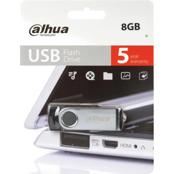 Флешка USB 2.0 8 ГБ Dahua (DHI-USB-U116-20-8GB)