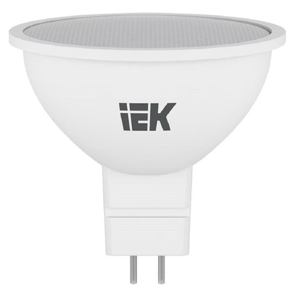 Лампа светодиодная IEK ECO А 5Вт GU5.3 4000К 450Лм 230В  LLE-MR16-5-230-40-GU5