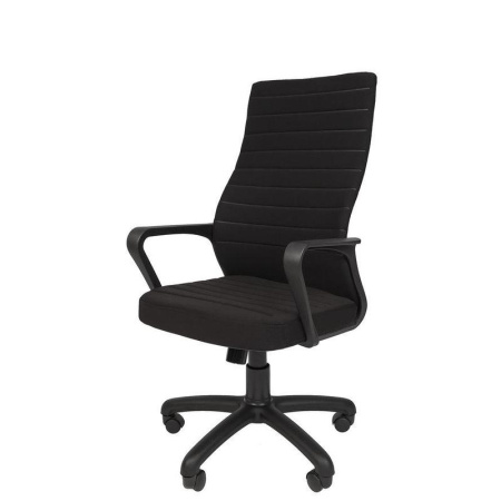 Кресло для руководителя РК 165 черное (ткань/пластик)