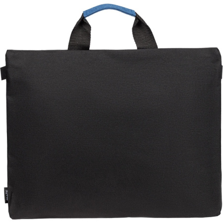 Сумка для документов Molti Melango чёрная/синяя из полиэстера