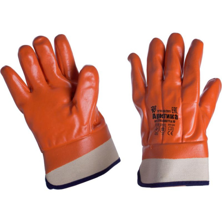 Перчатки рабочие Арктика трикотажные с ПВХ покрытием (утепленные, размер 10)