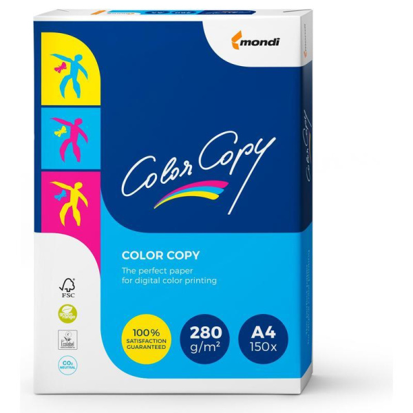Бумага Color Copy (А4, 280 г/кв.м, 161% CIE, 150 листов)