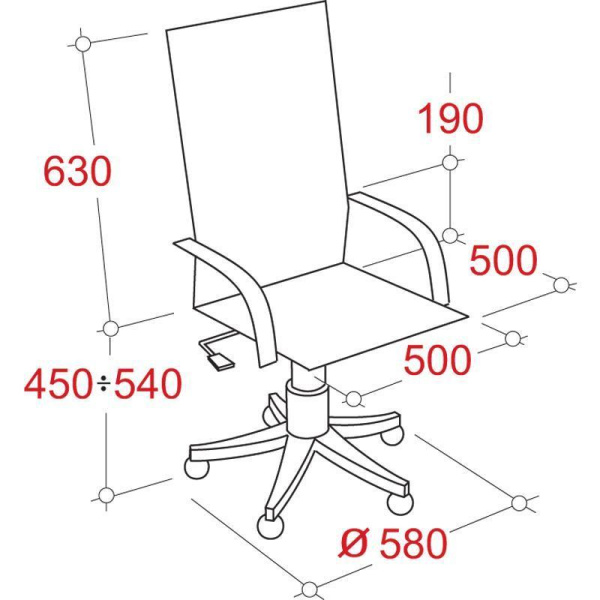 Кресло для руководителя Easy Chair 509 TPU бежевое (экокожа, металл)