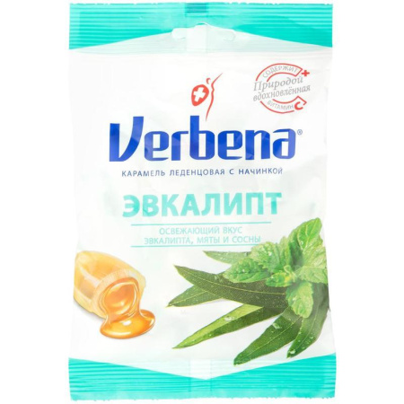 Леденцы Verbena Эвкалипт 60 г Леденцы Verbena Эвкалипт 60 г