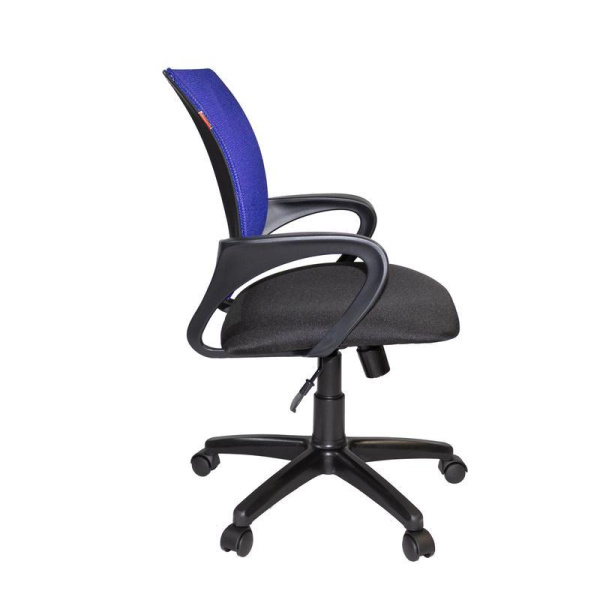 Кресло офисное Easy Chair 304 синее/черное (сетка/ткань, пластик)