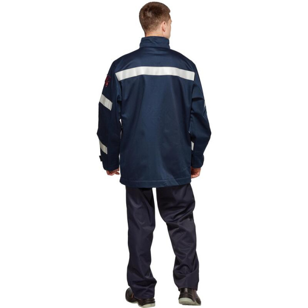 Куртка-накидка для защиты от электродуги Энергия летняя унисекс синяя  (35.2 кал/см2, размер  52-54, рост 170-176)