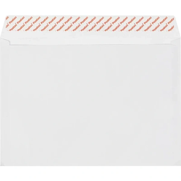 Конверт Комус C4 100 г/кв.м белый стрип (500 штук в упаковке)