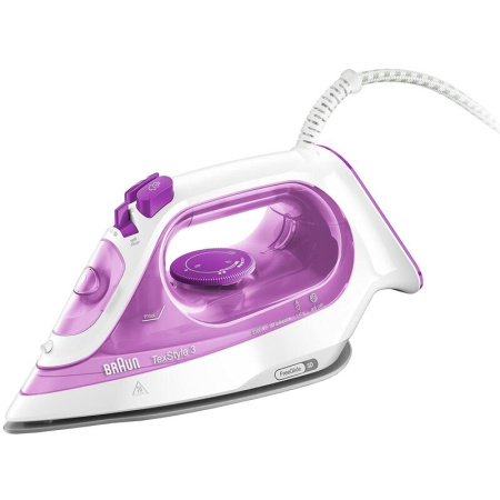 Утюг Braun Texstyle 3 SI3030 PU розовый Утюг Braun Texstyle 3 SI3030 PU розовый