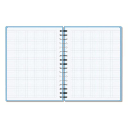 Бизнес-тетрадь Attache Bright colours A5 96 листов голубая в клетку на спирали (160x207 мм)