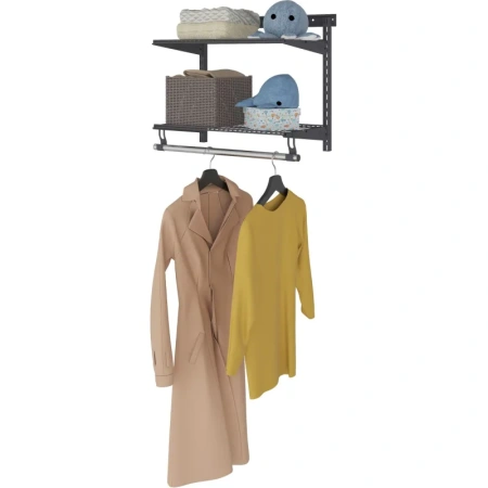 Комплект гардеробной cистемы Практик Home Basic G60S (графит)