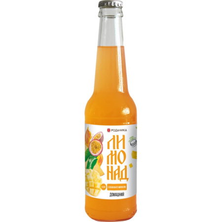 Лимонад газированный Роданика домашний манго-маракуйя 0.33 л