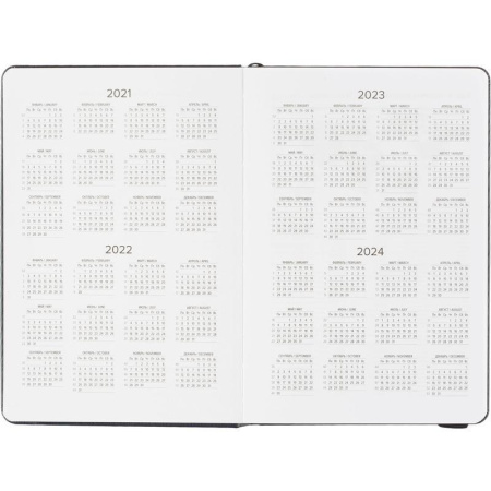 Ежедневник недатированный Attache искусственная кожа А5 136 листов  темно-синий (140x200 мм)