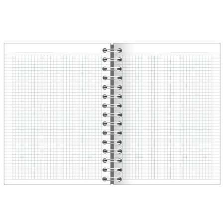 Бизнес-тетрадь Attache Selection Success А5 120 листов серая в клетку на  спирали 3 разделителя (151х204 мм)
