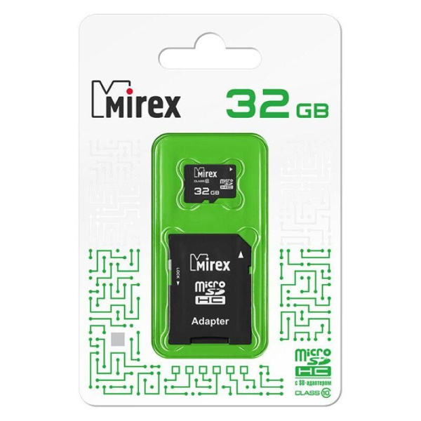 Карта памяти 32 ГБ microSDHC Mirex 13613-AD10SD32 Class 10